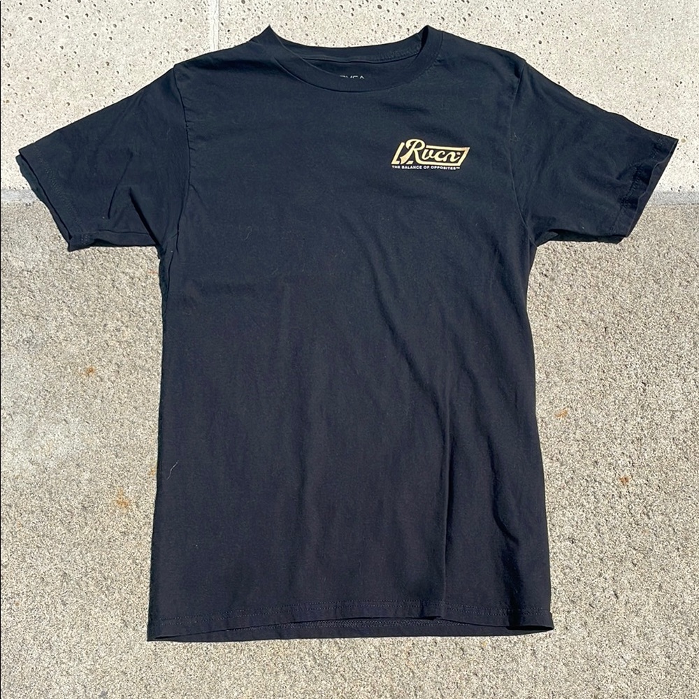 RVCA Black Men's T-Shirt | Size S
